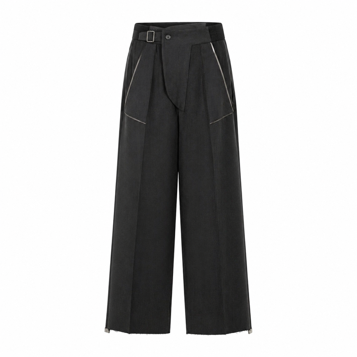 Deconstructed Dual-Face Tailored Trousers